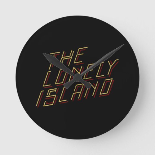 Digital Island Round Clock