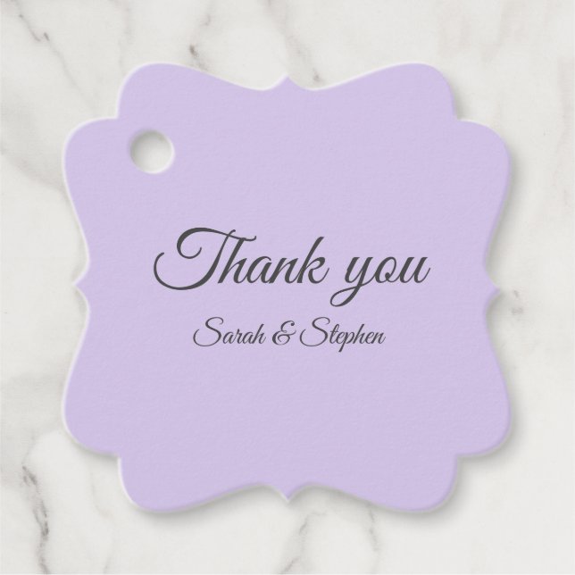 Digital Lavender Favor Tags (Front)