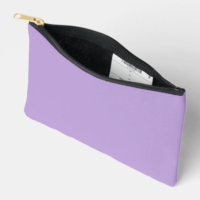 Digital Lavender Print Cut Sew Small Accessory Pouch (Open)