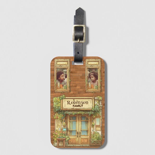 Digital Library Storybook Style, Luggage Tag (Front Vertical)