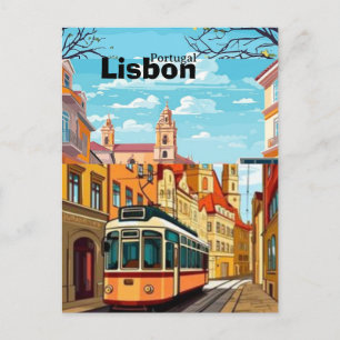 Digital LISBON Trip Surprise Gift Ticket︱Portugal Postcard