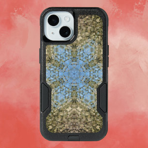 Digital Mandala Yellow and Blue iPhone 15 Case