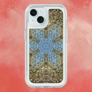 Digital Mandala Yellow and Blue iPhone 15 Case