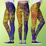Digital Mandala Yellow Blue and Purple Leggings<br><div class="desc">Experience the ultimate groovy vibes with our digital mandala designs! The vibrant yellow, blue, and purple hues will transport you to a new universe of style, while the funky patterns and trippy visuals are perfect for anyone who loves bright, bold colors. Whether you’re a modern hippie or simply looking to...</div>