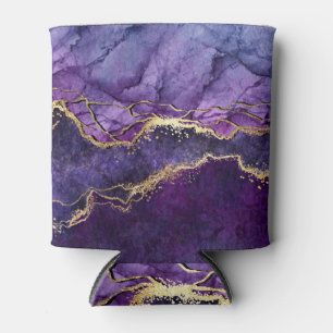 Digital Marbling Illustration: Artistic Texture. Can Cooler