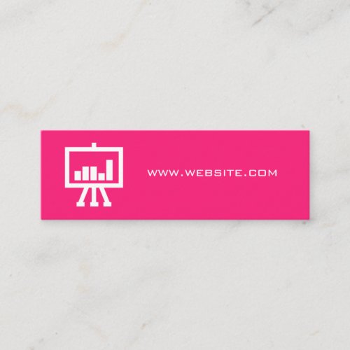 Digital Marketing  Hot Pink Mini Business Card