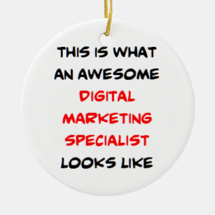 digital marketing specialist, awesome ceramic ornament