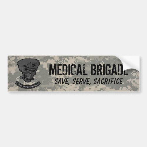 digital Medical rangers with skul _ Customized Bumper Sticker