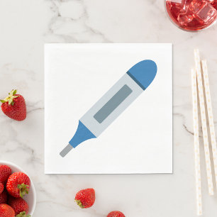 Digital Medical Thermometer Health and Wellness Napkins