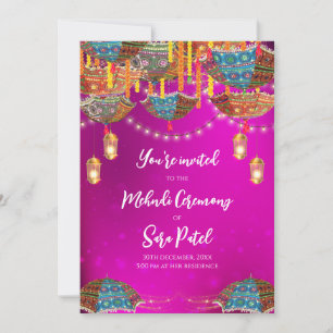 Digital Mehndi invites & Mehndi invitation