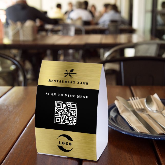 Digital Menu QR Code Paper Table Tent (Insitu(Restaurant))