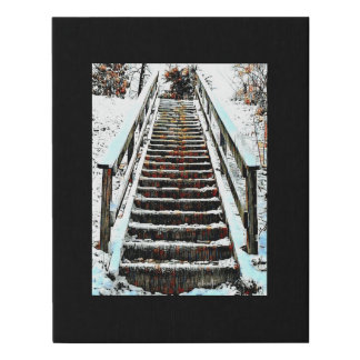 Digital Mixed Media Black Canvas Art