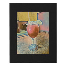 Digital Mixed Media Black Canvas Art