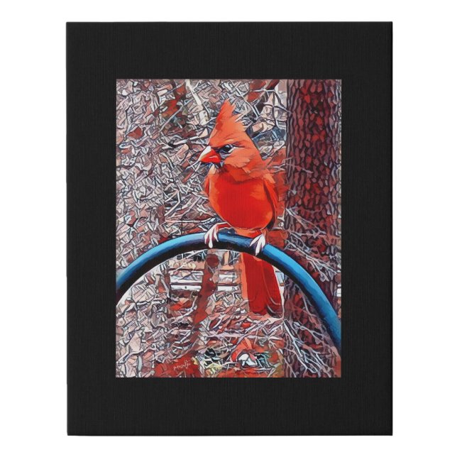 Digital Mixed Media Black Canvas Art (Front)