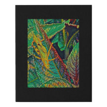 Digital Mixed Media Black Canvas Art