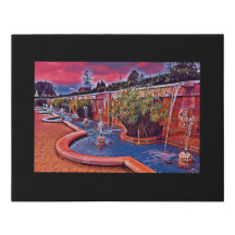 Digital Mixed Media Black Canvas Art