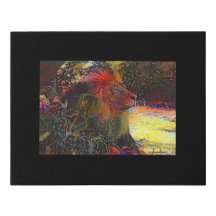 Digital Mixed Media Black Canvas Art