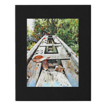 Digital Mixed Media Black Canvas Art