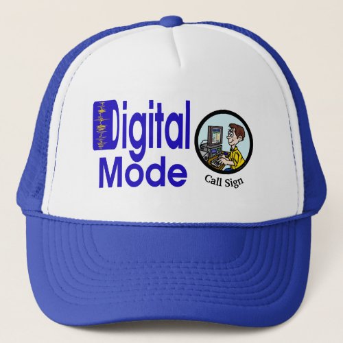 Digital Mode Ham Radio Cap  with Call Sign