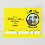 Digital Mode Ham Radio QSL Card