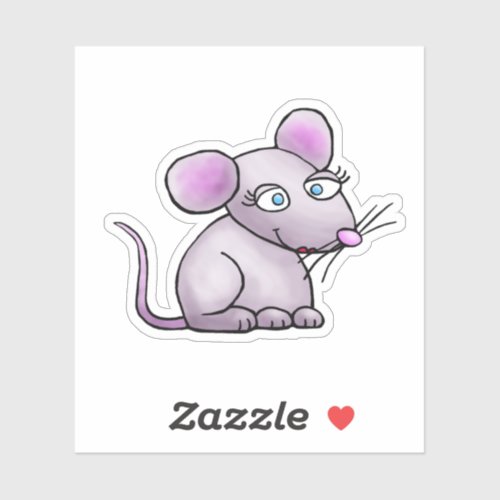 Digital Mouse Cartoon Drawn by me Sticker