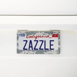 Digital Nature Camo License Plate Frame