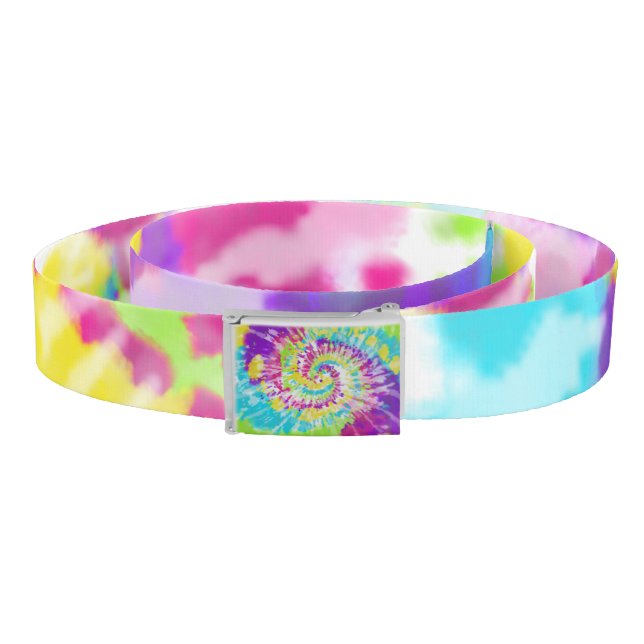 Digital Neon Tie Dye Belt (Coil)