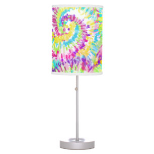 Digital Neon Tie Dye Table Lamp