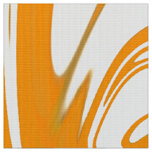 Digital Orange Marbled Texture14 Fabric