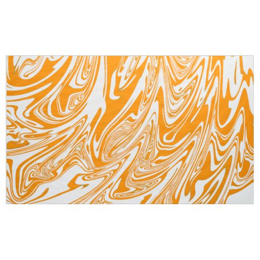 Digital Orange Marbled Texture14 Fabric