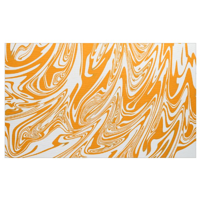 Digital Orange Marbled Texture14 Fabric (Yard)