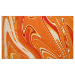 Digital Orange Marbled Texture1 Fabric