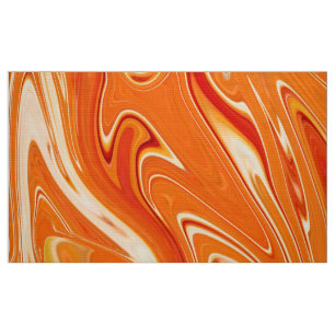 Digital Orange Marbled Texture1 Fabric