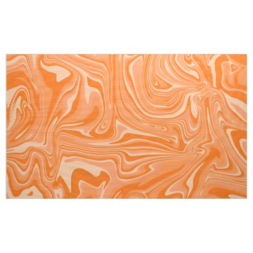 Digital Orange Marbled Texture2 Fabric