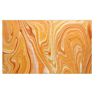 Digital Orange Marbled Texture3 Fabric