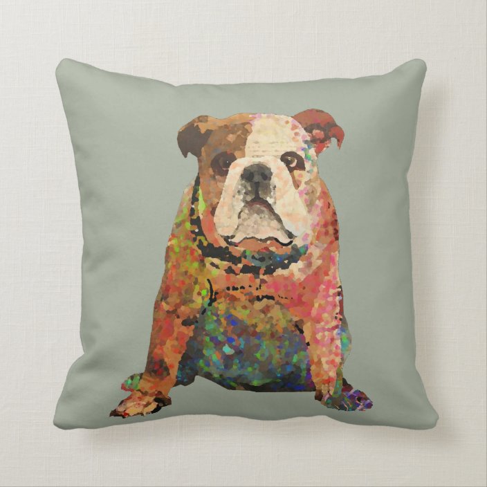 bulldog pillow