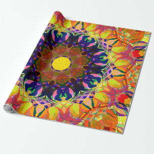 Digital Painting Beautiful Abstract Colorful Backg Wrapping Paper