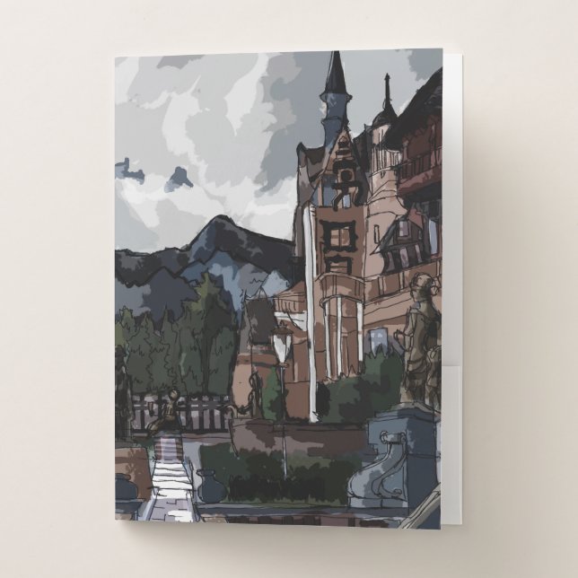 digital painting notebook pocket folder (Front)