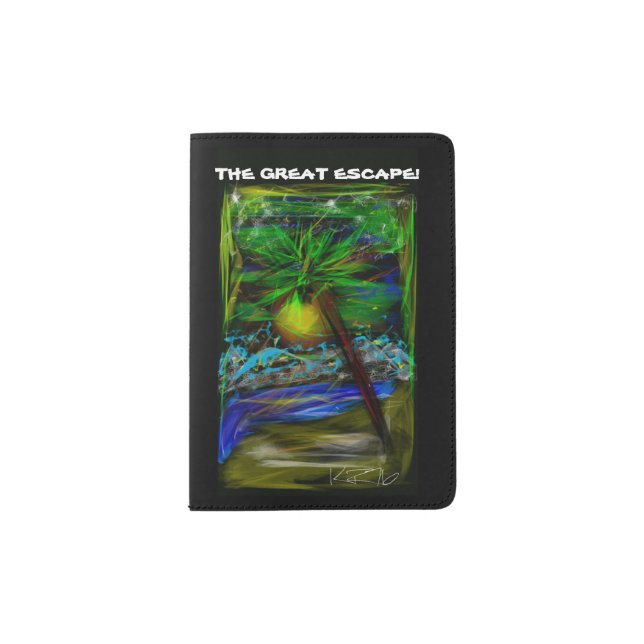 DIGITAL PAINTING, THE GREAT ESCAPE PASSPORT HOLDER (Front)