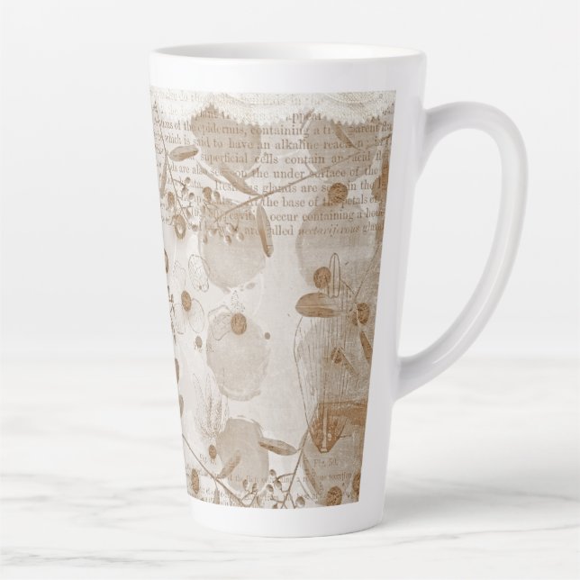 digital-paper-pattern latte mug (Right)