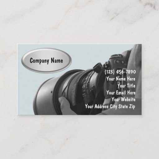 Customizable Photography Business Cards