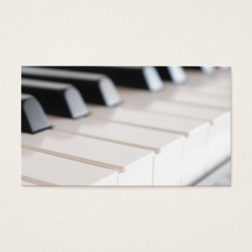 Digital piano keyboard business card template