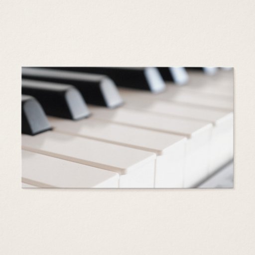Customizable Digital piano keyboard business card template