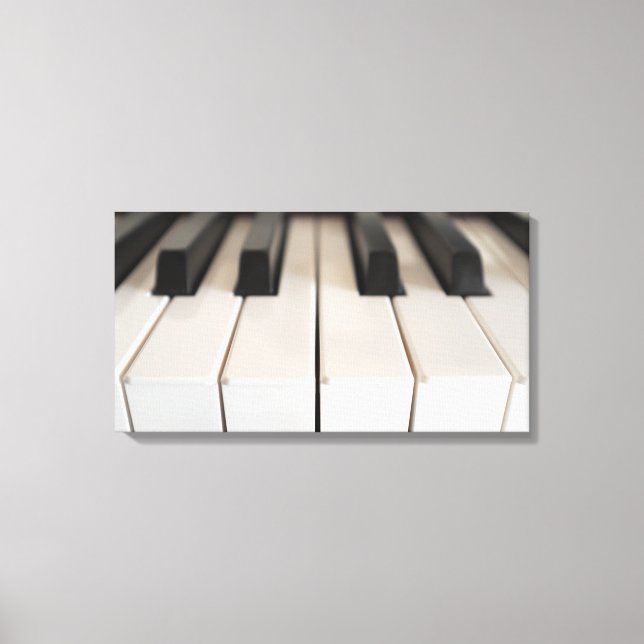 Digital piano keyboard canvas print (Front)