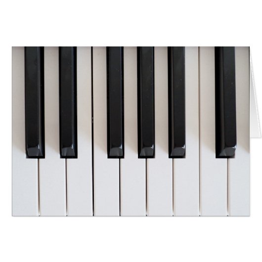 Digital piano keyboard cards (Front Horizontal)