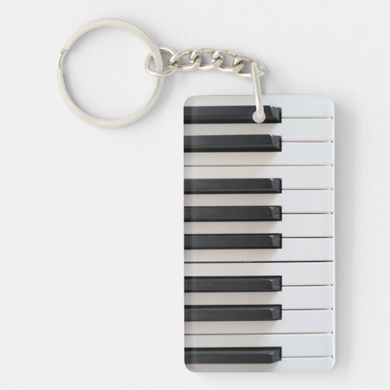 Digital piano keyboard keychain
