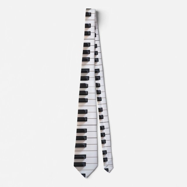 Digital piano keyboard neck tie (Front)