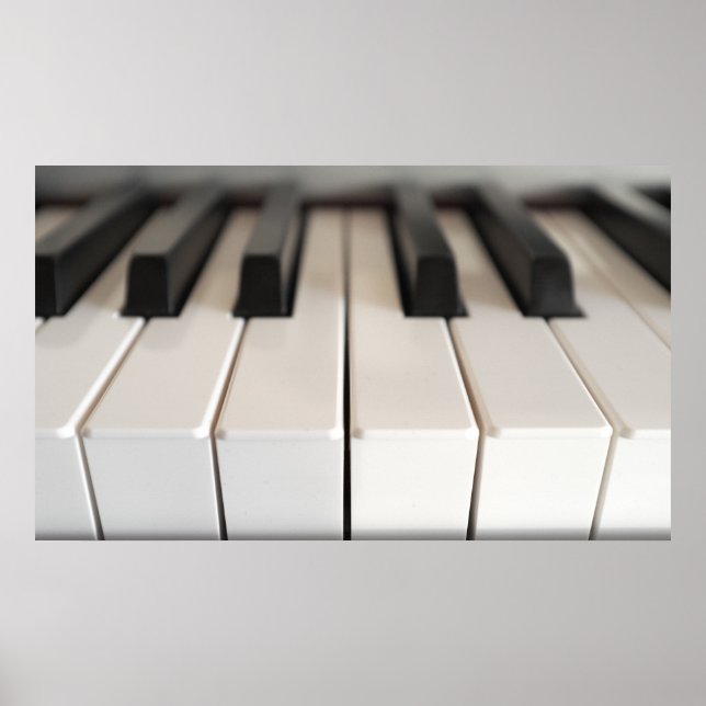 Digital piano keyboard poster (Front)