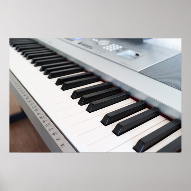 Digital piano keyboard poster (Front)