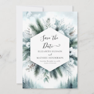 Digital Pine Mountain Wedding Save The Date